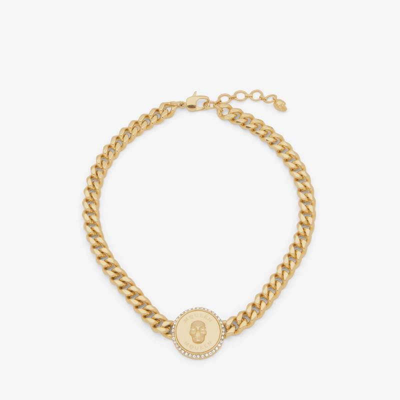ALEXANDER MCQUEEN - Sovereign Skull Choker - Item 813176J161G4135